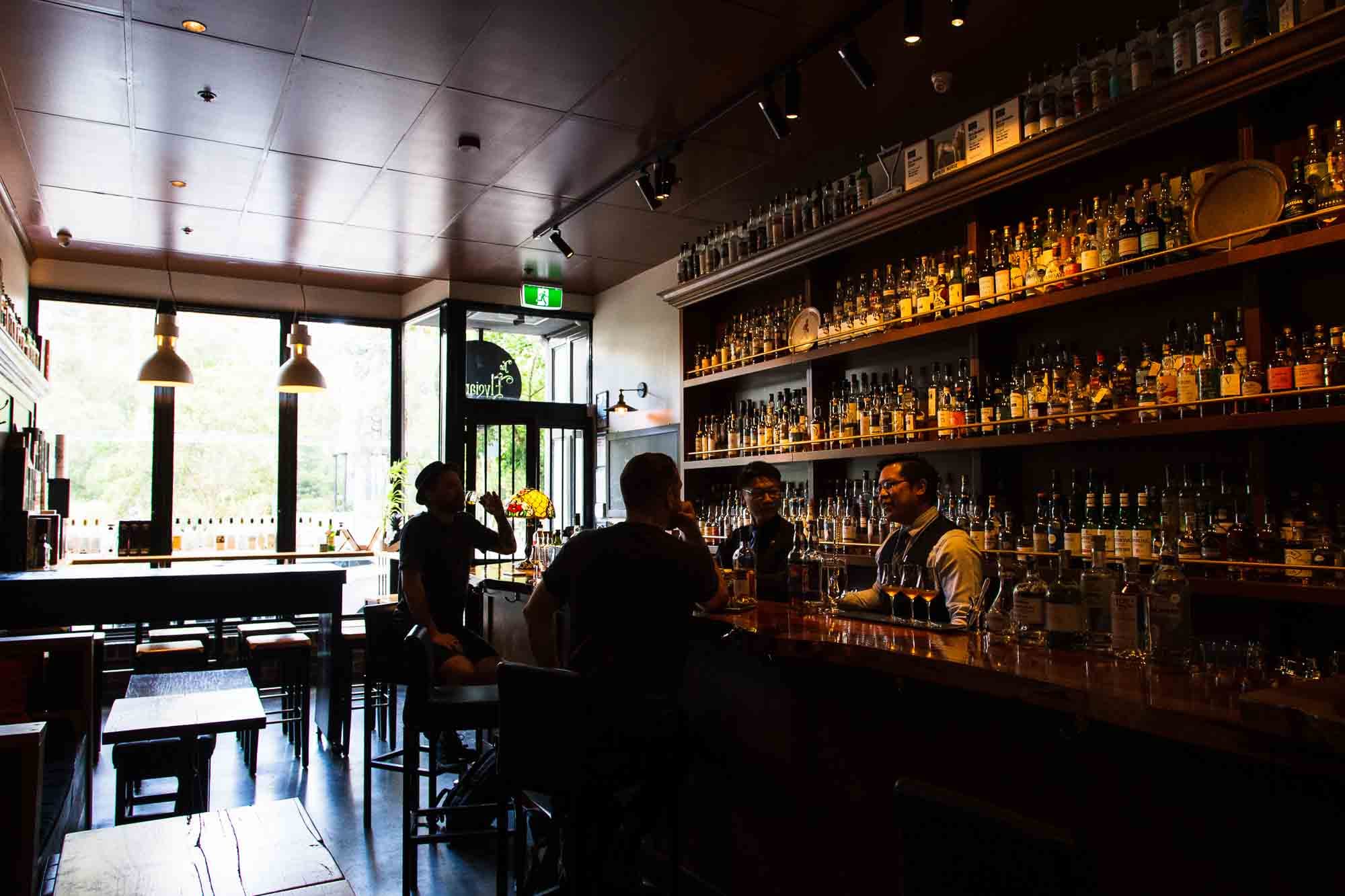 The Elysian Whisky Bar in Fitzroy. "We basically have palate ADHD," says co-owner Yao Wong. Photo: Boothby