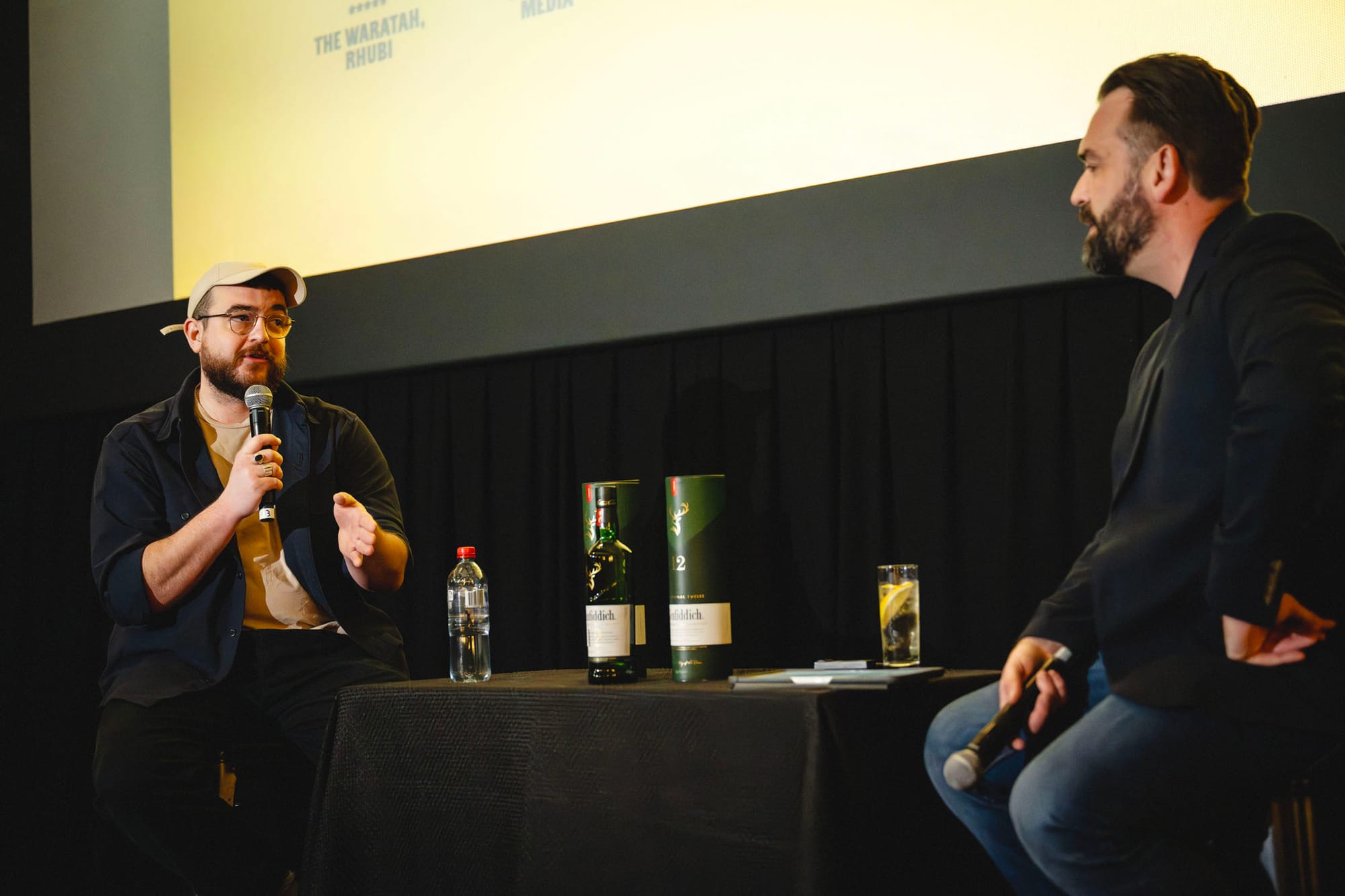 Evan Stroeve talking at the Better Bars Summit in Brisbane. Photo: Christopher Pearce