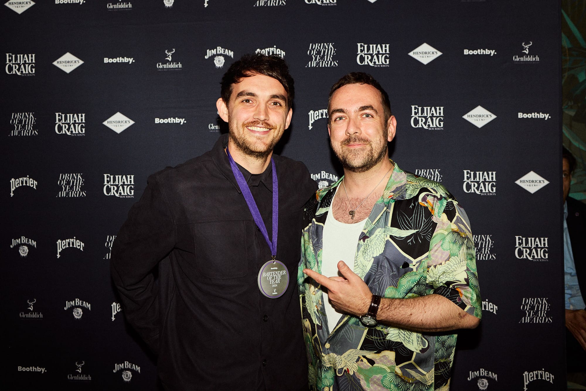 Samuel Thornhill (left, with Ross Blainey) was voted the Bartender of the Year presented by Glenfiddich. Photo: Tom Yau