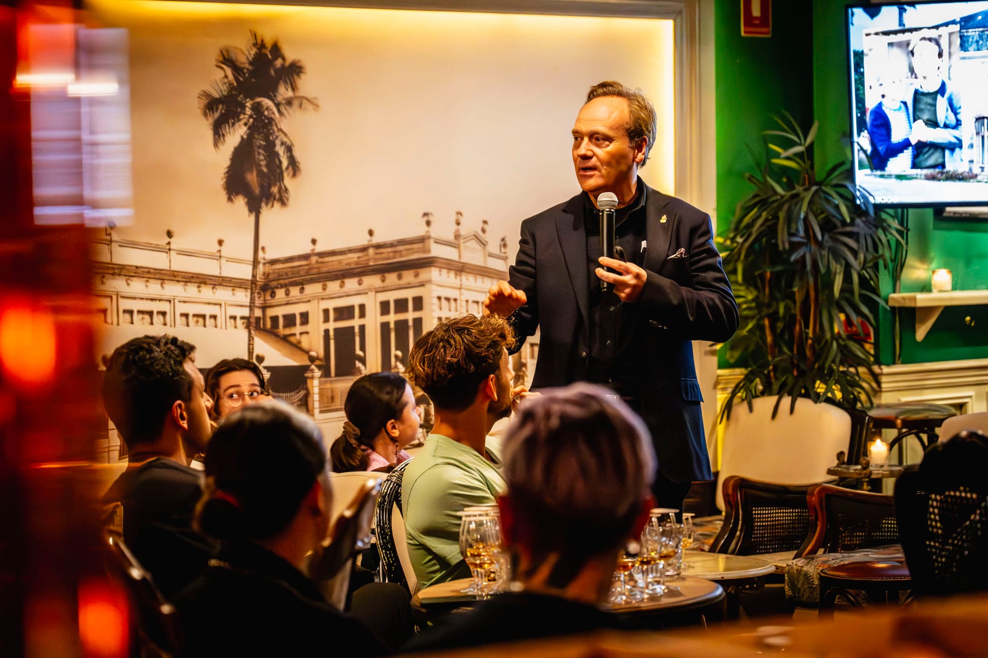 Alexandre holding a tasting at The Lobo. Photo: Supplied