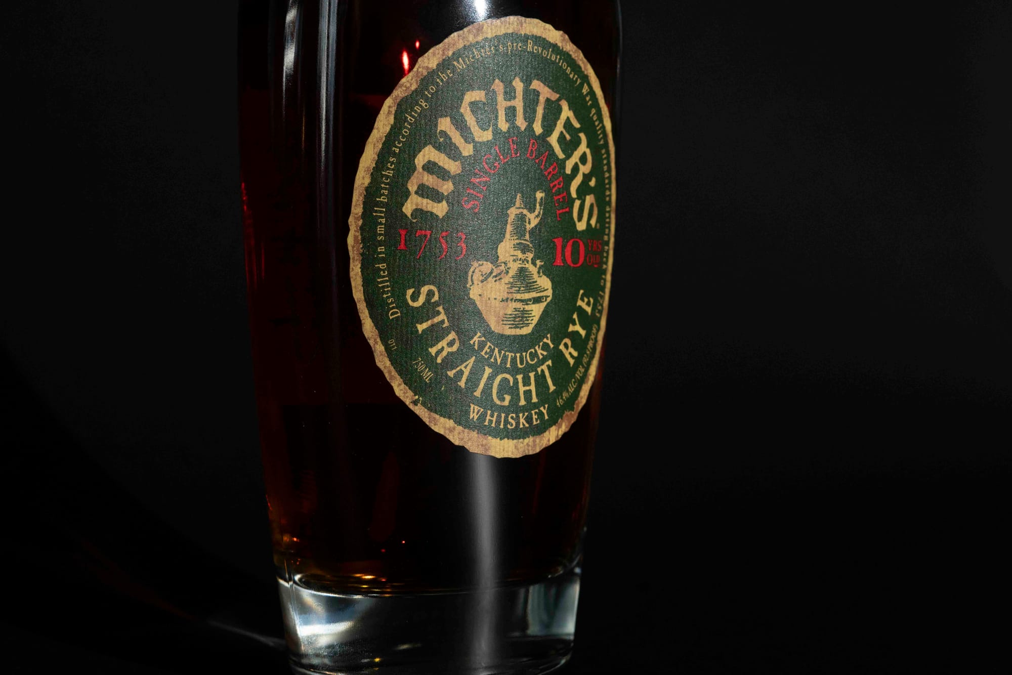 Michter’s 10 Years Old Single Barrel Kentucky Straight Rye Whiskey. Photo: Boothby