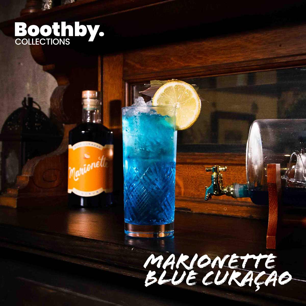 Marionette Blue Curaçao is bringing back blue drinks