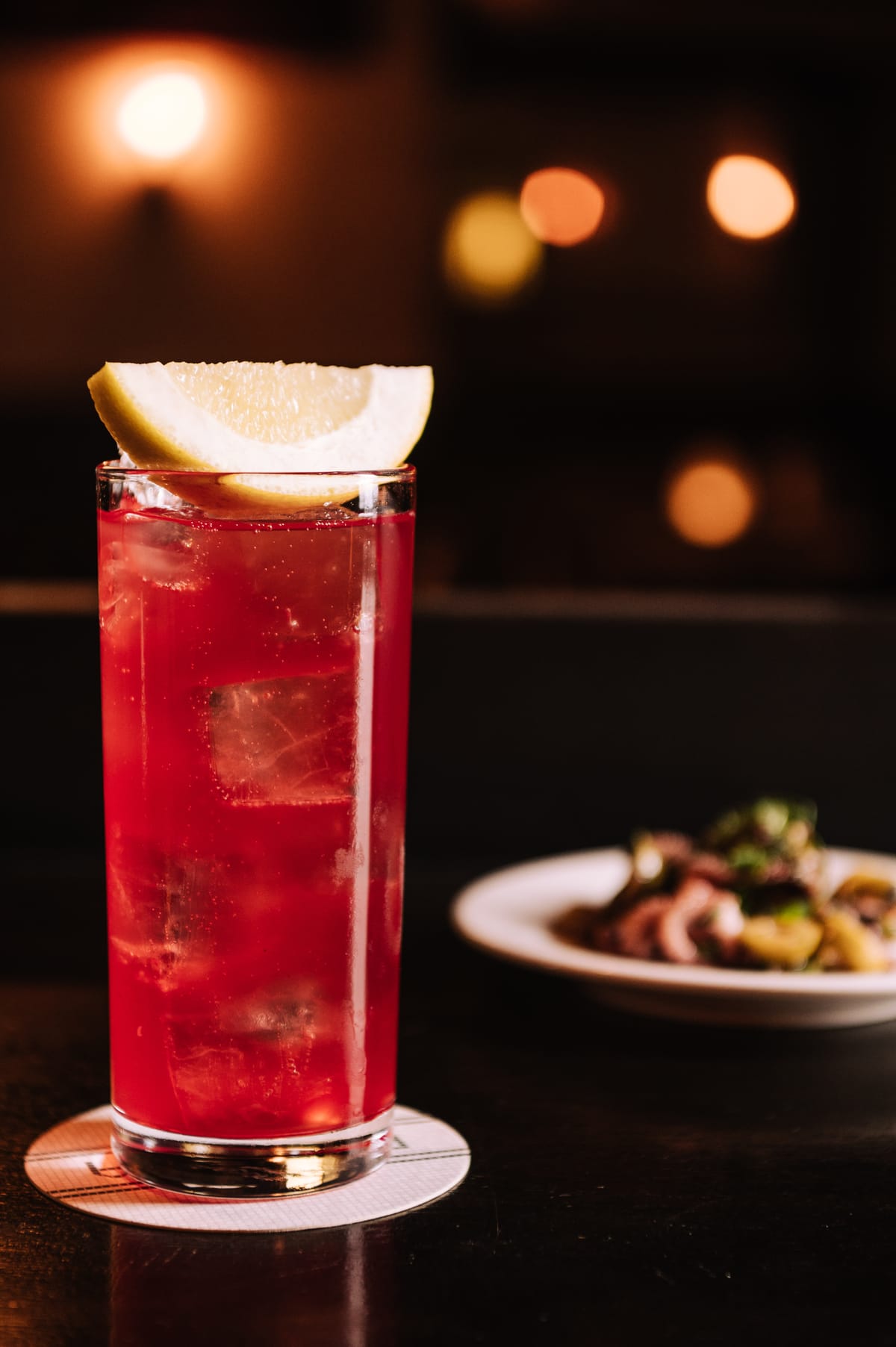 The Bistecca Sunset Americano is a tall glass of delicious