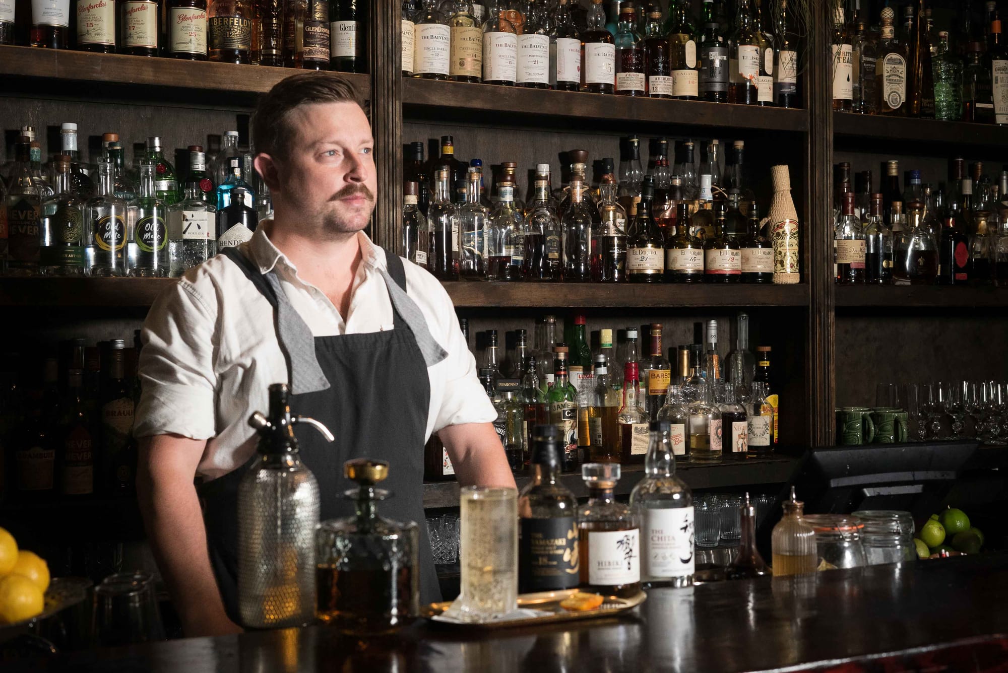 Oscar Smith, general manager at Old Mate's Place in Sydney. Photo: Boothby