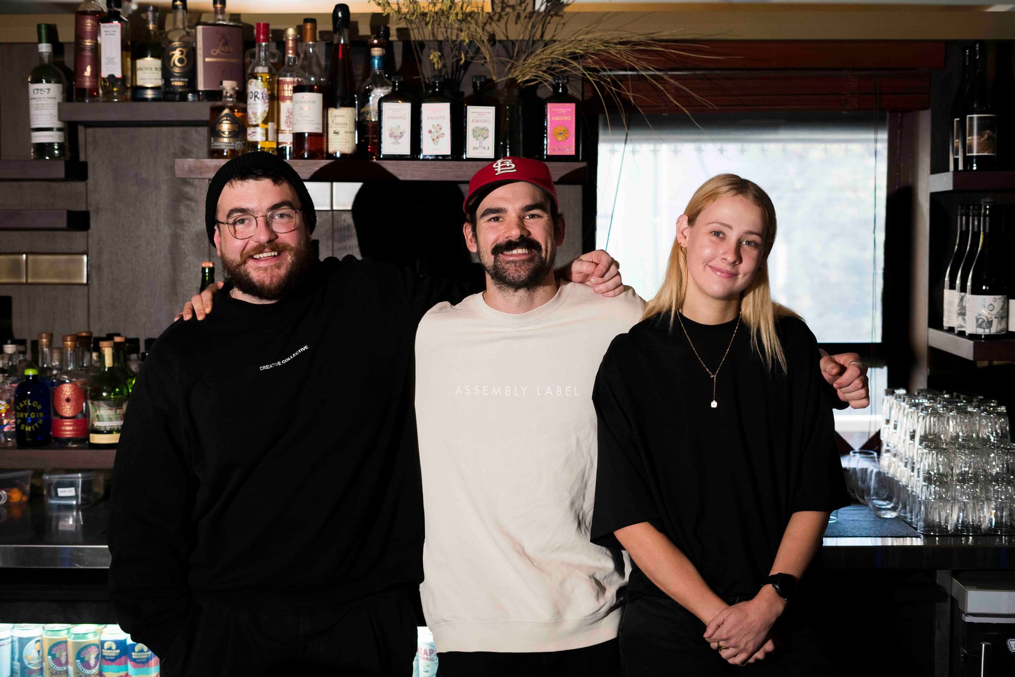 Evan Stroeve, Tom Opie, and Andie Bulley at The Waratah. Photo: Boothby