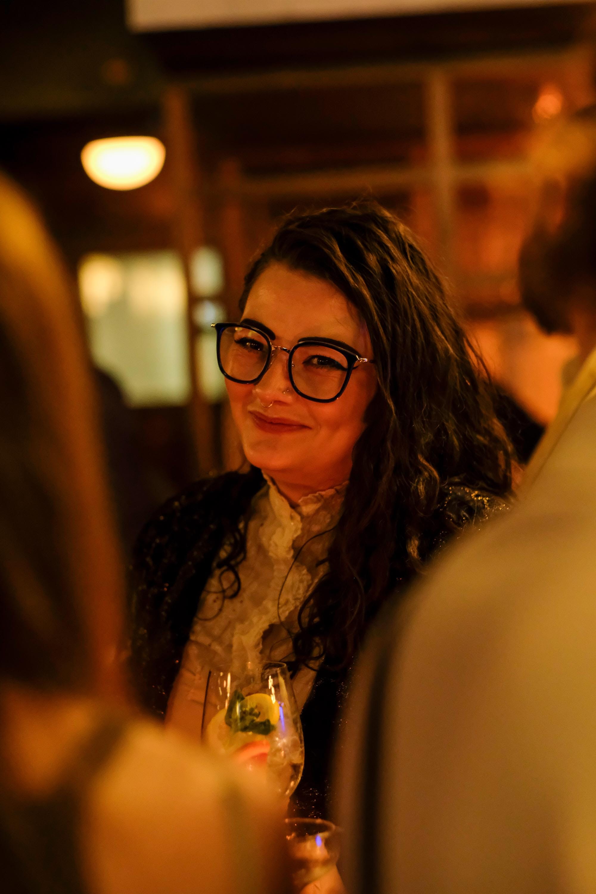 Teandra Tuhkunen at the Boothby Best Bars Victoria Awards on Monday night. Photo: Dominic Xavier