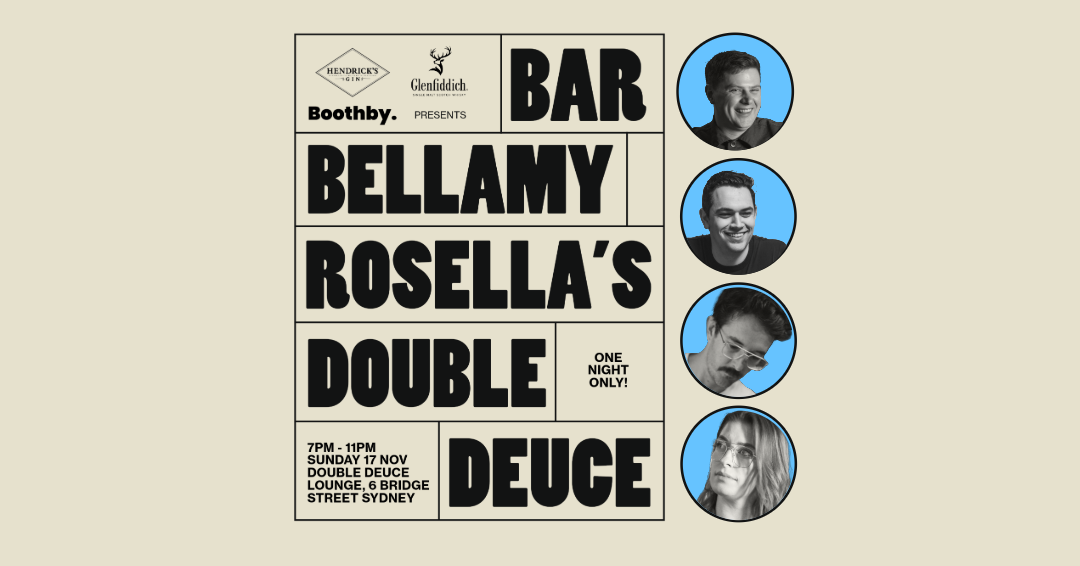 Bar Bellamy, Rosella’s go to Double Deuce Lounge for a one night only takeover this Sunday