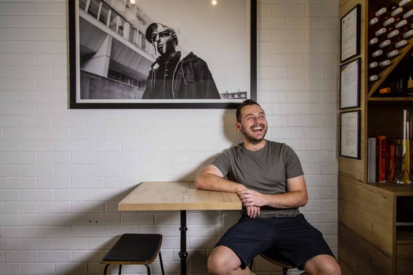 Jamie Fleming at Alba Bar & Deli in Brisbane. Photo: Boothby