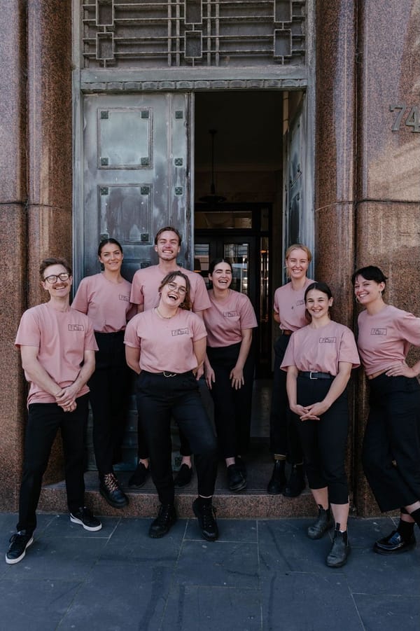 The team outside Bar Mellow, Newcastle. Photo: Shanrose Photography