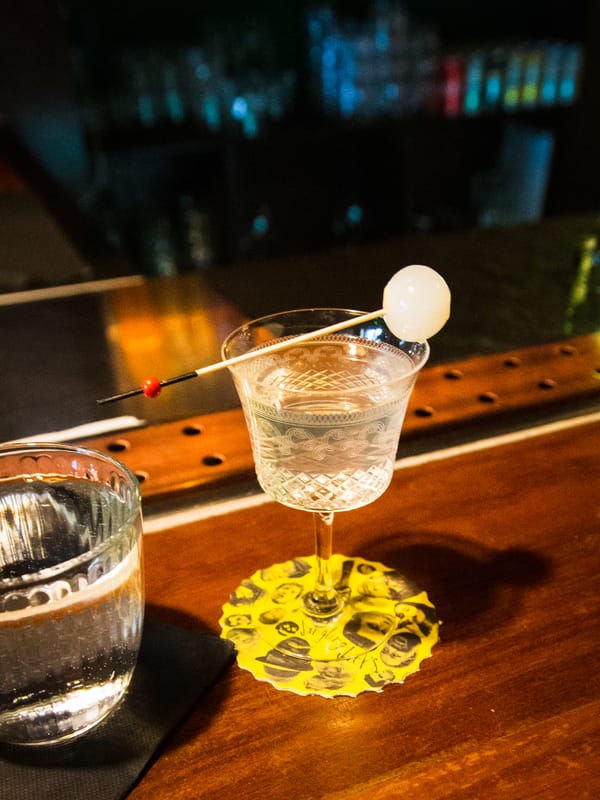 The Gibson Martini at Jangling Jack's. Photo: Boothby