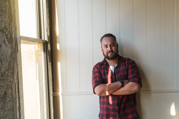 Kieran Took at what will become Meraki Arts Bar in Darlinghurst, Sydney. Photo: Boothby