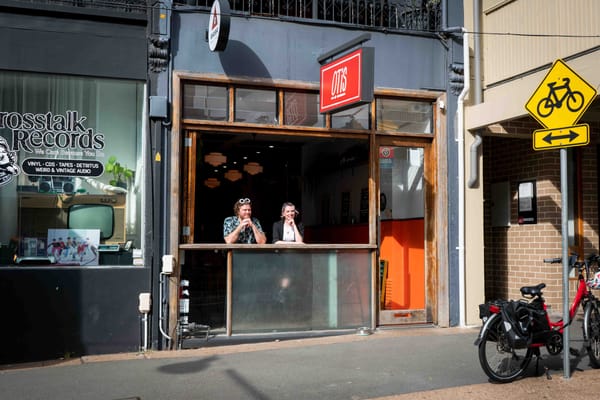 Conor O'Brien and Kelsey Blacksmith at Otis. Photo: Boothby